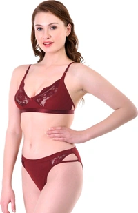 Bra & Panty Set Self Design Multicolor Lingerie Set
 - 34B