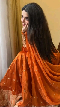 Wedding Special Rust Orange Color Silk Lehenga Choli - Pomegranate, XL