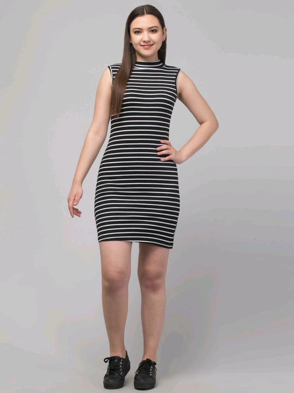 Women Bodycon Black, Red, White Dress
 - Black Lining, XL