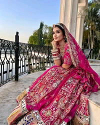 NAVRATRI SPECIAL PRINTED LAHENGA CHOLI
 - Lipstick, Free Size