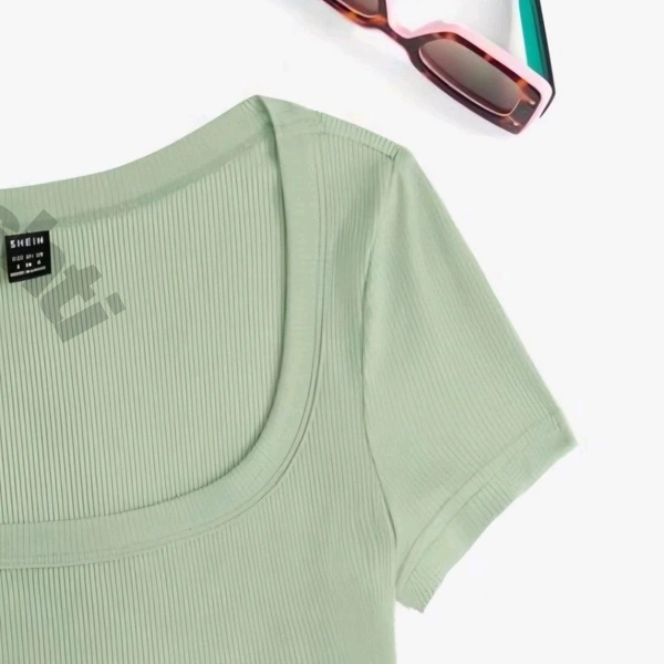 Women's Tops Sexy Tops for Women Shirts Women's Scoop Neck Crop Tee Women's Dress(Hot Pink,X-Small) - Rainee, XL