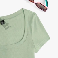 Women's Tops Sexy Tops for Women Shirts Women's Scoop Neck Crop Tee Women's Dress(Hot Pink,X-Small) - Rainee, XXL