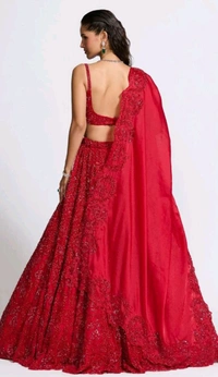 Hot Red Colour Heavy Sequence Work Lehenga Choli
 - Red, Free Size