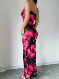 Women Bodycon Multicolor Maxi/Full Length
Dress - Multicolor, M