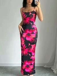 Women Bodycon Multicolor Maxi/Full Length
Dress - Multicolor, M