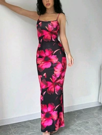 Women Bodycon Multicolor Maxi/Full Length
Dress - Multicolor, M
