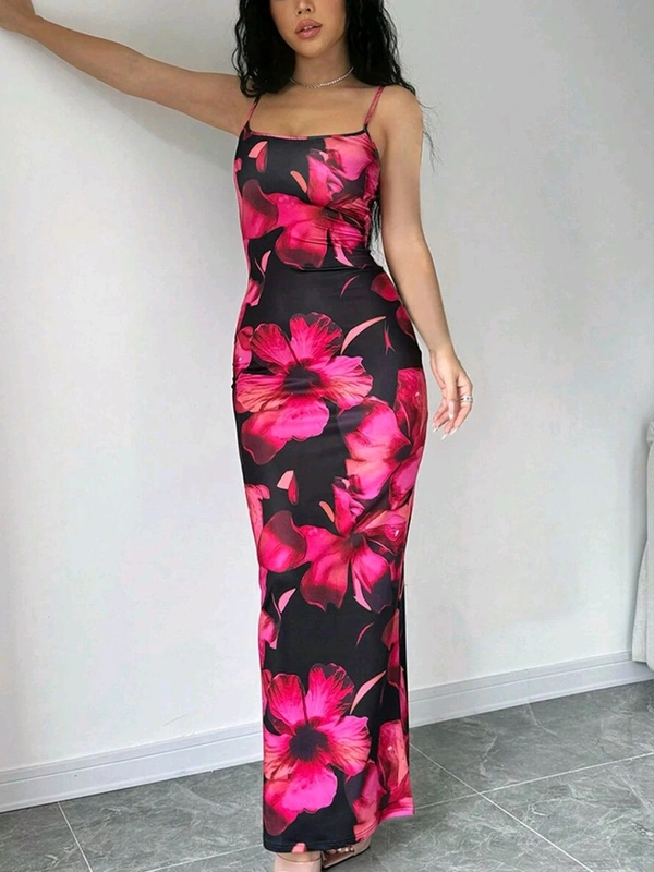 Women Bodycon Multicolor Maxi/Full Length
Dress - Multicolor, M