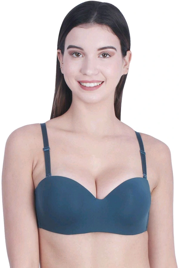 Women T-Shirt Lightly Padded Bra (Red)
 - Green, 30A