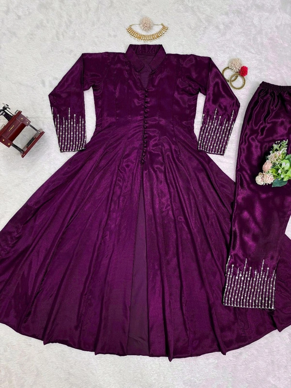 Dark Green Color Kurti Set For Mehendi Rasam - Finn, L