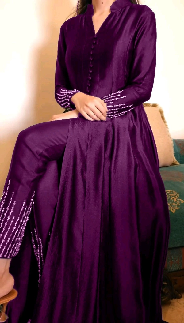 Dark Green Color Kurti Set For Mehendi Rasam - Finn, XXL