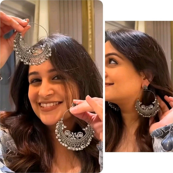 Premium Quality Top Trending. Peacock Earring Alloy Drops & Danglers
 - White, Free Size