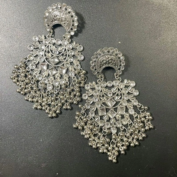 Premium Quality Top Trending. Peacock Earring Alloy Drops & Danglers
 - White, Free Size