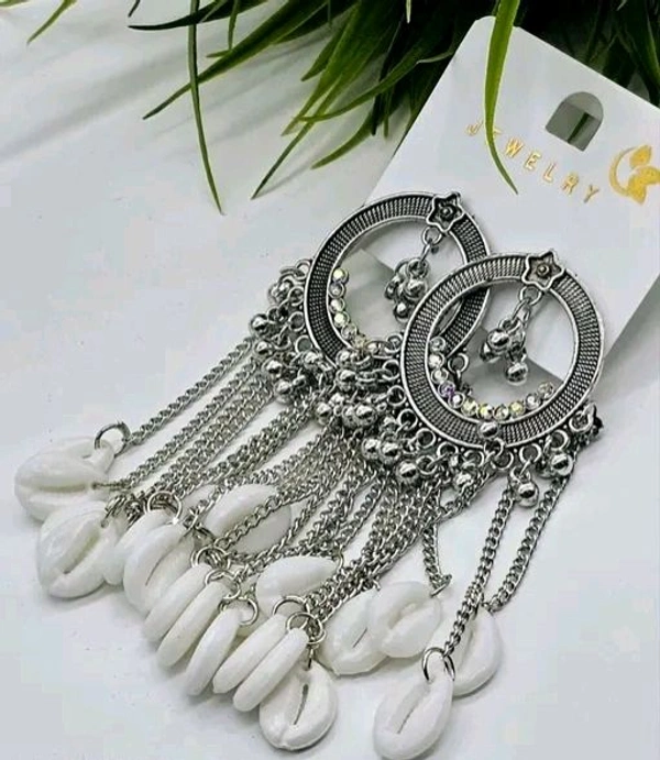 Fancy Earrings & Studs - silver, Free Size