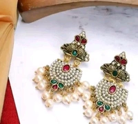 Antique Designer Oxidized Rajwadi Jhumka Earrings for beautiful girls & women (Combo Of 2 Pc) - Muddy Waters, Free Size