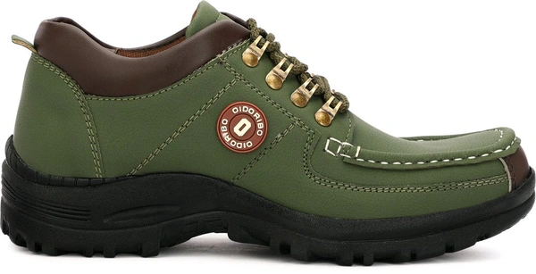 Outdoor Climber Stylish Lace Up Hiking & Trekking Shoes Boots For Men (Beige, 7) - Ovlie, IND-6