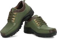 Outdoor Climber Stylish Lace Up Hiking & Trekking Shoes Boots For Men (Beige, 7) - Ovlie, IND-10