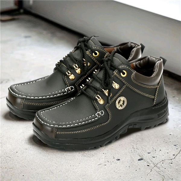 Outdoor Climber Stylish Lace Up
Outdoors For Men (Grey, 6) - Black, IND-7