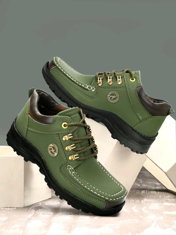 Outdoor Climber Stylish Lace Up
Outdoors For Men (Grey, 6) - Green, IND-7