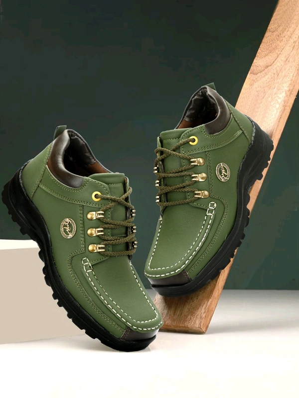 Outdoor Climber Stylish Lace Up
Outdoors For Men (Grey, 6) - Green, IND-9