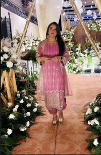 New Designer Collection in Pure Faux Georgette With Heavy Embroidery Work Stitched Suit - Blush, XL