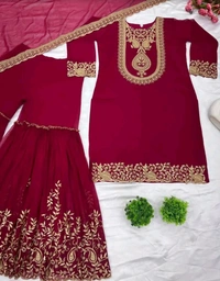 Amazing Yellow Color Faux Georgette With Embroidery Sequence Thread Work Salwar Suit
 - Siren, XL