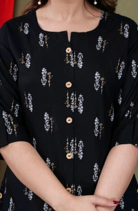 Casual Roll Up Sleeves Printed Women Green, Yellow, White Top
 - Black, 4XL