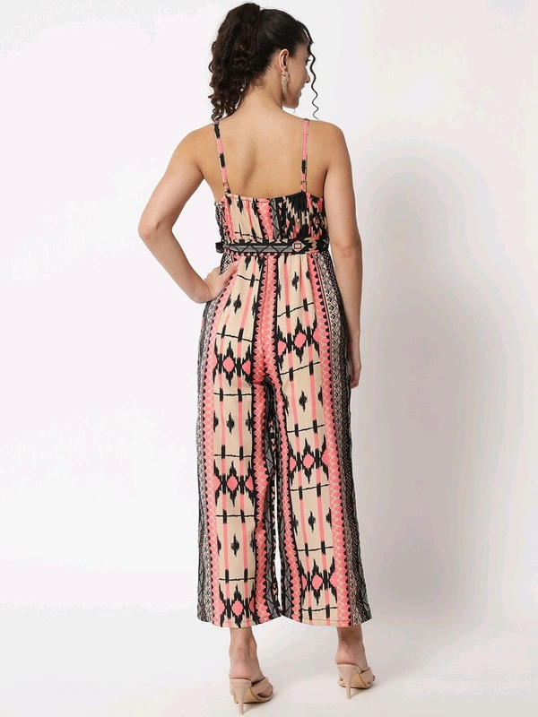 Striped Women Jumpsuit - Black, M