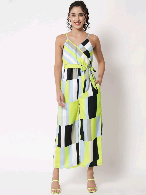 Striped Women Jumpsuit - Primrose, M