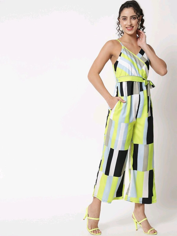 Striped Women Jumpsuit - Primrose, M