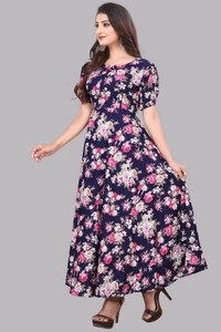 Women A-line Multicolor Maxi/Full Length Dress
 - Port Gore, S