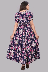 Women A-line Multicolor Maxi/Full Length Dress
 - Port Gore, S