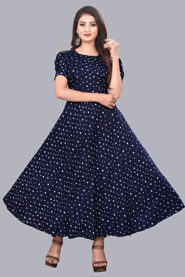 Women A-line Multicolor Maxi/Full Length Dress
 - Ebony Clay, XXL