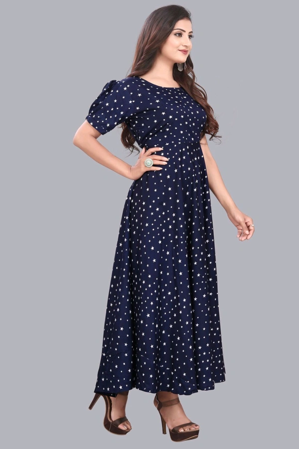 Women A-line Multicolor Maxi/Full Length Dress
 - Ebony Clay, XXL