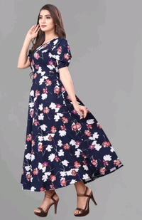 Women A-line Multicolor Maxi/Full Length Dress
 - Mirage, M