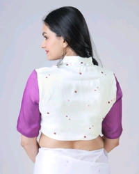 Drape Saree In 2 Different Way To Wear Saree* - soft purple, Free Size