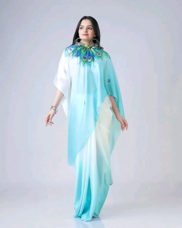 Drape Saree In 2 Different Way To Wear Saree* - Downy, Free Size