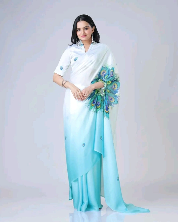 Drape Saree In 2 Different Way To Wear Saree* - Downy, Free Size