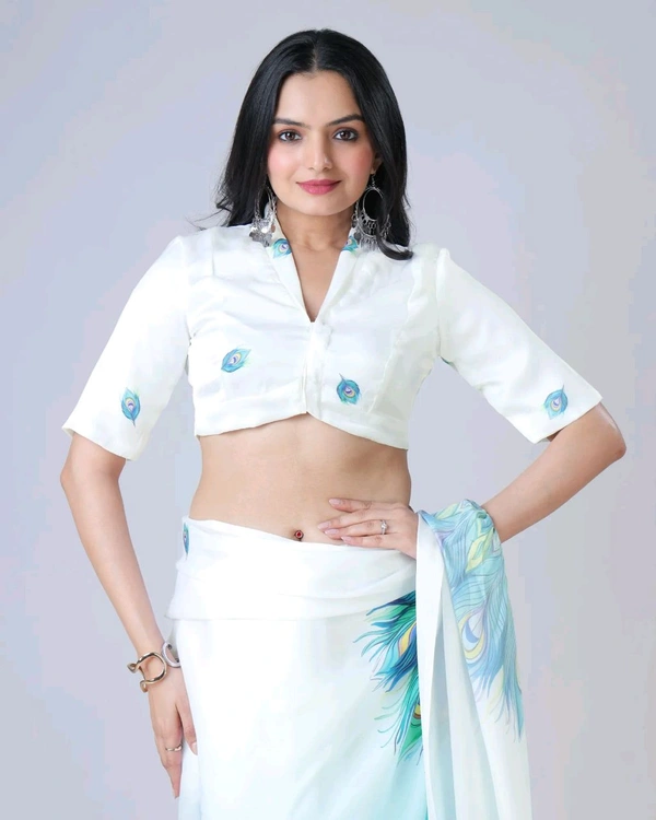 Drape Saree In 2 Different Way To Wear Saree* - Downy, Free Size