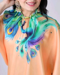 Drape Saree In 2 Different Way To Wear Saree* - light pech, Free Size