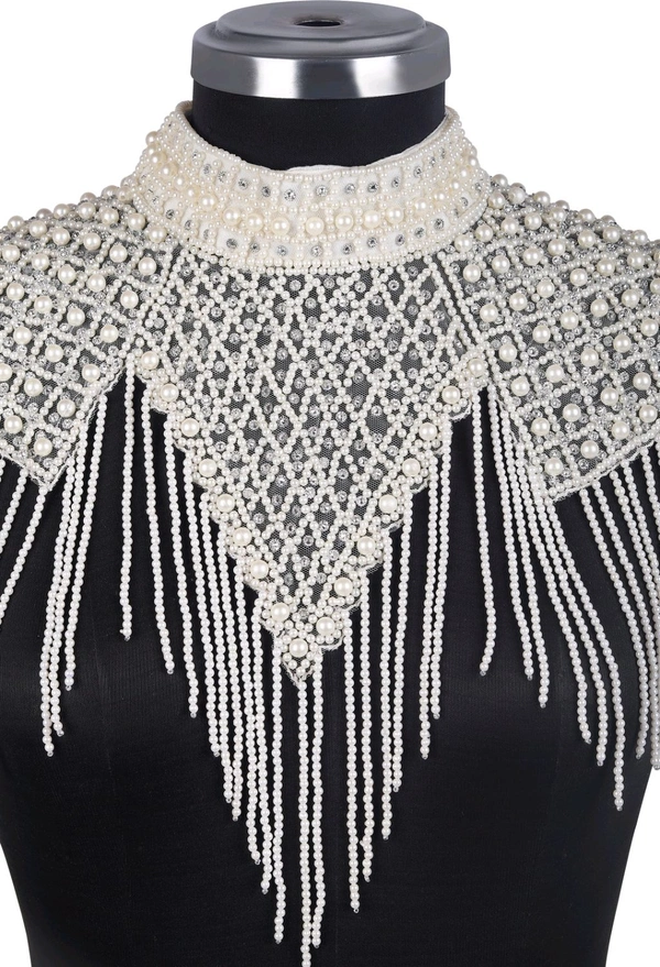 Net Poncho  - White, L