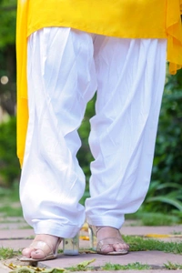 Viscose Rayon Kurti Patiala Dupatta Set - Ripe Lemon, XXL