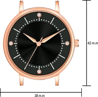 Analog Watch - For Girls Wrist Watch - Free size, Black