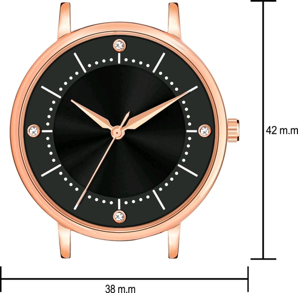 Analog Watch - For Girls Wrist Watch - Free size, Black
