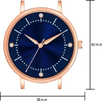 Analog Watch - For Girls Wrist Watch - Free size, Ebony Clay