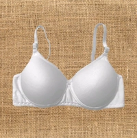 Pack of 2 Women T-Shirt Lightly Padded Bra (Multicolor) - White, 28B