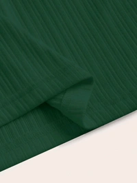 Women's Casual Sleeveless Square Neck High Waist Rib Knit Tank Long Dress - Dark Green, M