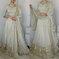 Nazakat e Lehenga The Royal Neutral Crep Silk Choli - Bombay, XXL