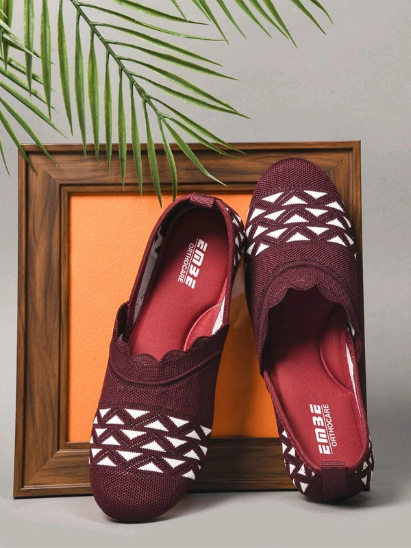EMBE-18 Bellies For Women (Maroon, 8) - MHWT, IND-7