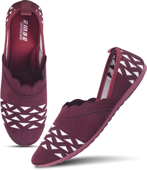 EMBE-18 Bellies For Women (Maroon, 8) - MHWT, IND-7