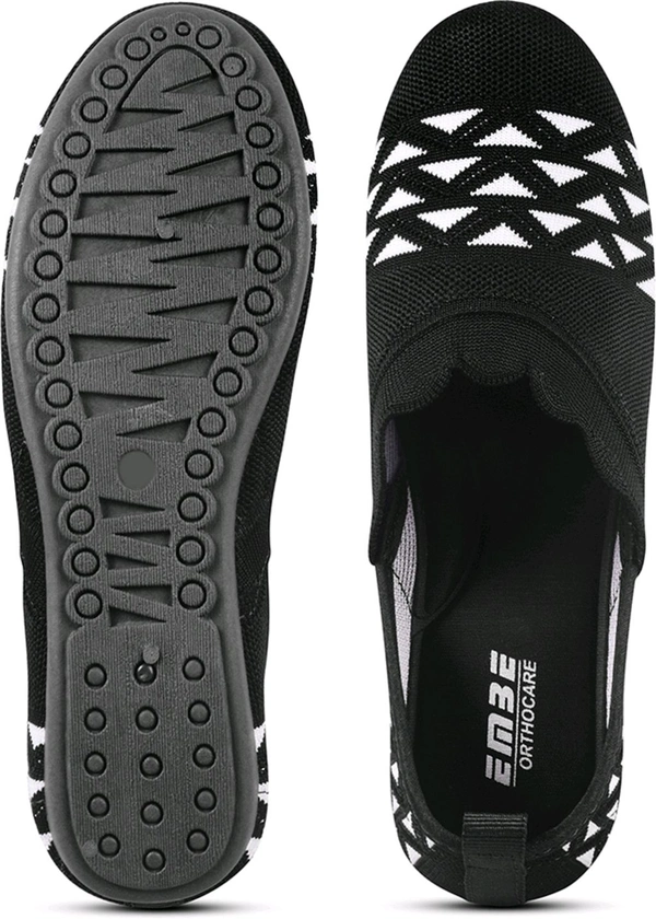 EMBE-18 Bellies For Women (Maroon, 8) - Black, IND-5